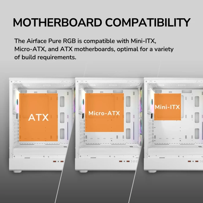 COUGAR AIRFACE PURE Black - Fixed RGB