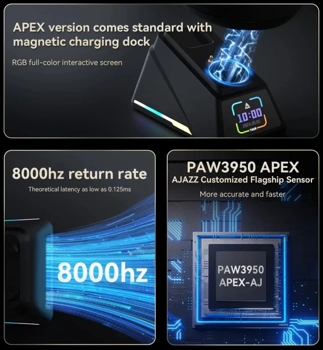 Ajazz AJ179 APEX Wireless 8K - White