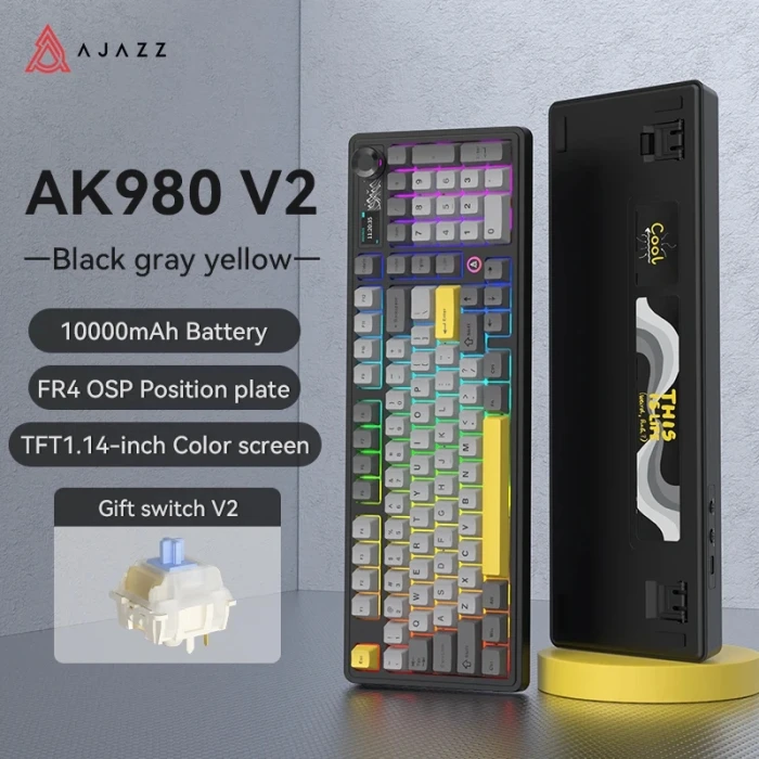 Ajazz Wireless AK980 V2 - Gift Linear