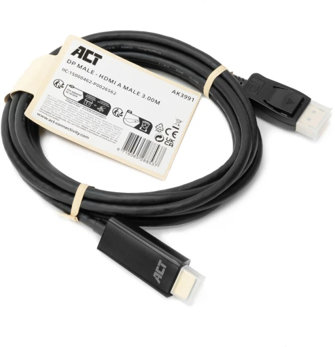 ACT DisplayPort > HDMI - 3.0m