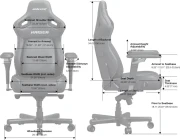 Anda Seat Kaiser 4 V2 - Fabric Dark Grey