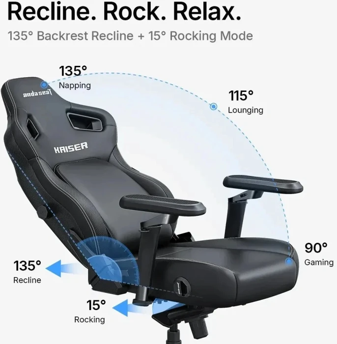 Anda Seat Kaiser 4 V2 - Fabric Dark Grey