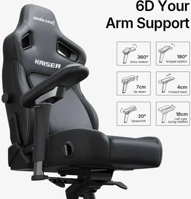 Anda Seat Kaiser 4 V2 - Fabric Dark Grey