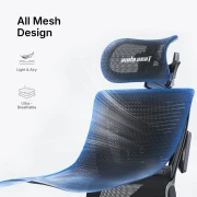 Anda Seat X-Air Mega - XL Black Mesh