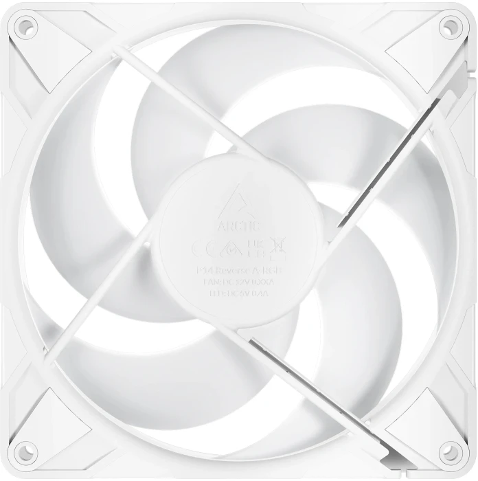 ARCTIC P14 Pro Reverse A-RGB White 3in1