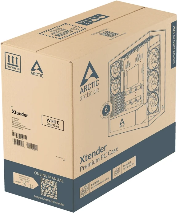Arctic Xtender White (Clear Glass)