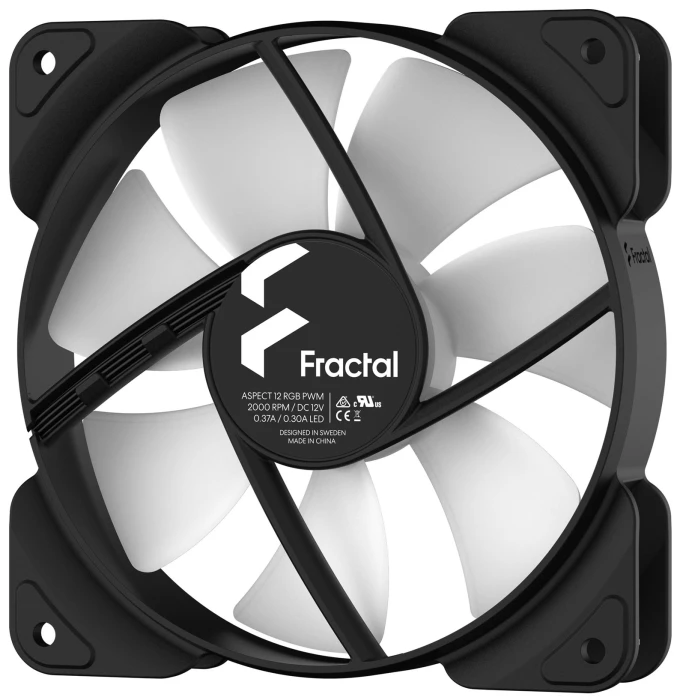 FRACTAL DESIGN ASPECT 12 aRGB Black 3in1