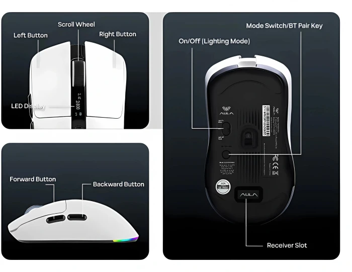 Aula Wireless SC590 PRO - Black