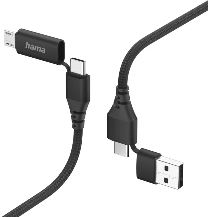 HAMA 4in1 USB-C > micro-USB/A/C - 1.5m
