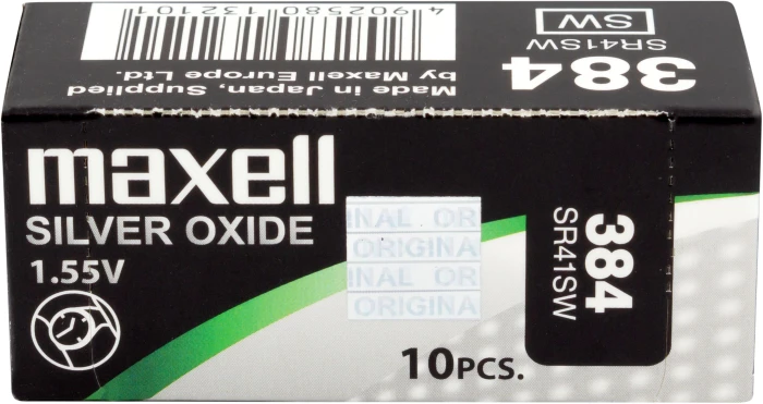 Бутонна батерия MAXELL SR41 SW /384/ AG3   1.55V
