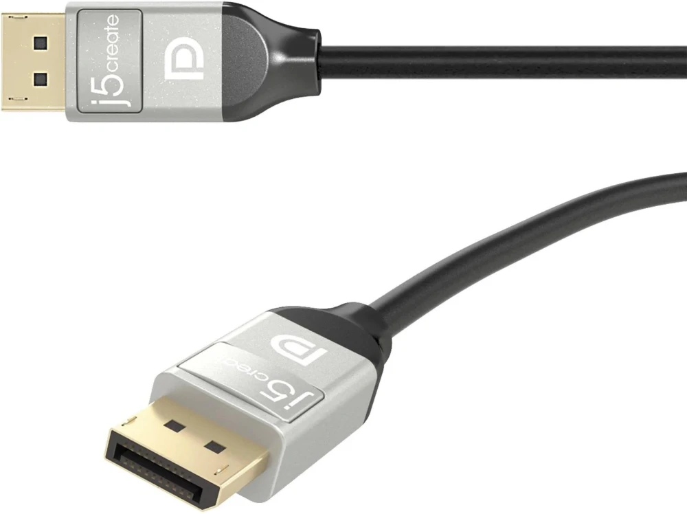 j5create кабел DisplayPort 4K 60Hz 1.8m