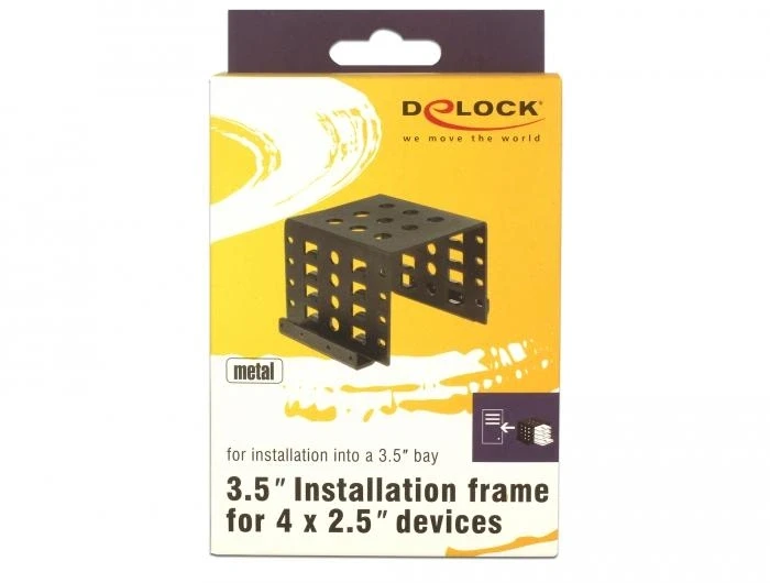 DeLock монтиране на 4x 2.5" SSD в 3.5" bay