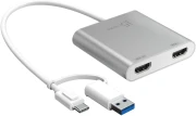 j5create Адаптер USB-C > 2 x HDMI