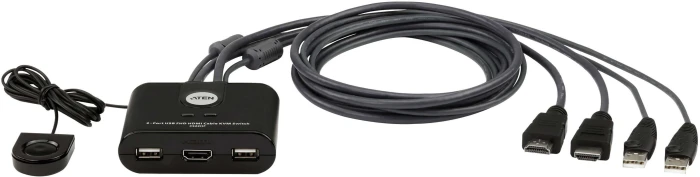 KVM ATEN CS22HF 2-порта USB HDMI