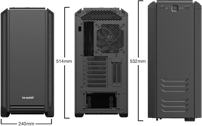 be quiet! Silent Base 601 Black