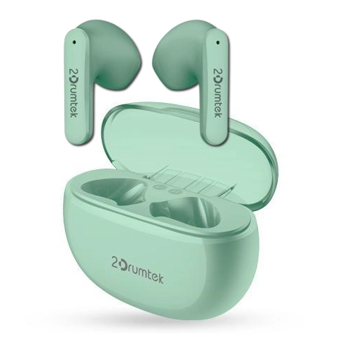 Блутут слушалки-тапи A4tech B20 2Drumtek, True Wireless, Ментово зелени