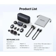 Безжична система микрофони BOYA BOYALINK 3-01 with lightning+USB-C +3.5mm TRS plug