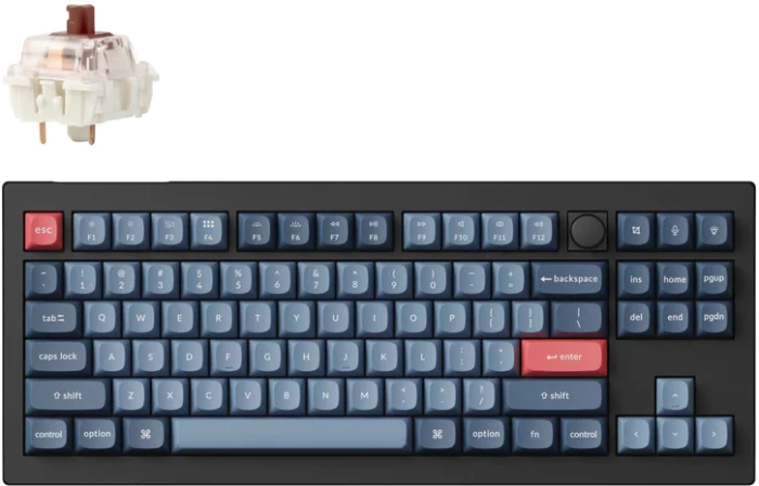 Keychron Carbon Black V3 Max QMK Jupiter Brown Switch
