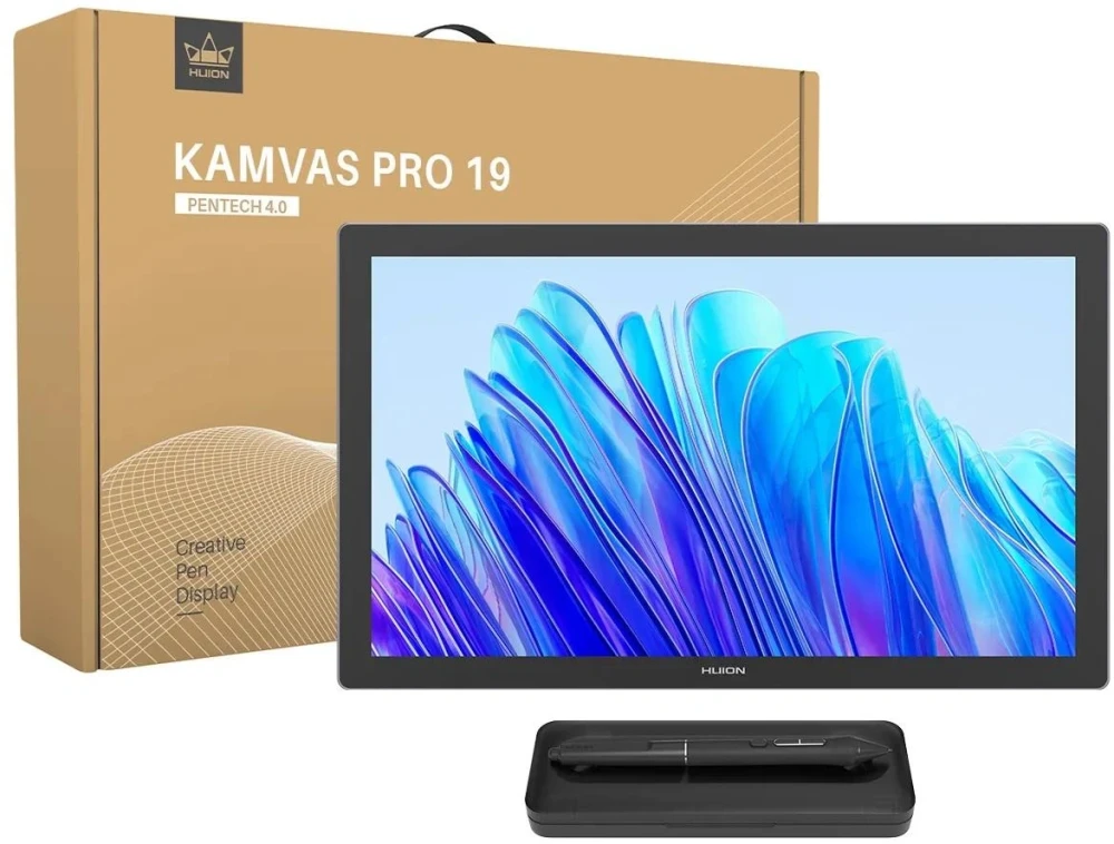 Графичен таблет HUION Kamvas Pro 19 USB-C Тъмно сив