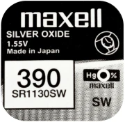 Бутонна батерия MAXELL SR1130 SW /AG10/ 389/390/  1.55V