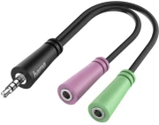 HAMA Аудио 3.5mm TRRS > 2 x TRS
