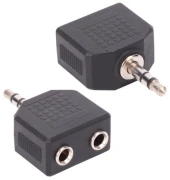 VCom Адаптер 3.5mm TRS > 2 x 3.5mm TRS