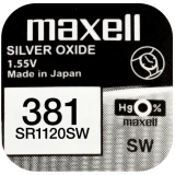 Бутонна батерия MAXELL SR1120 SW /381/391/  AG8   1.55V