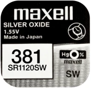 Бутонна батерия MAXELL SR1120 SW /381/391/  AG8   1.55V