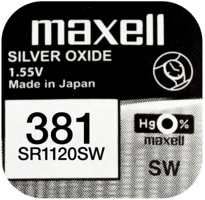 Бутонна батерия MAXELL SR1120 SW /381/391/  AG8   1.55V