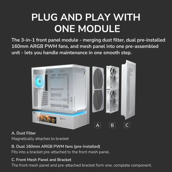 COUGAR CFV235 Mesh Vision LCD Black