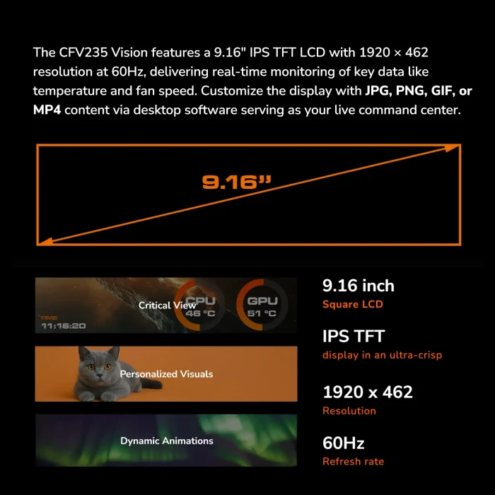 COUGAR CFV235 Vision LCD Black