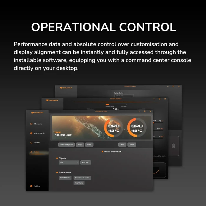 COUGAR CFV235 Vision LCD Black