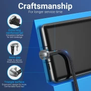 Vention USB-C > USB-A 2.0 U-Shap - 0.5m