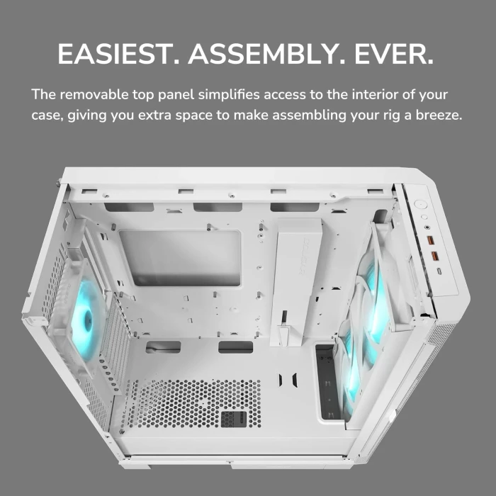 COUGAR AIRFACE FLO RGB White