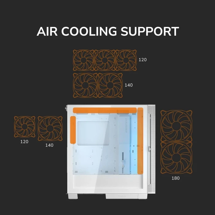 COUGAR AIRFACE FLO RGB White