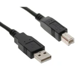 VCom Кабел USB 2.0 AM / BM Black - CU201-B-2.5m