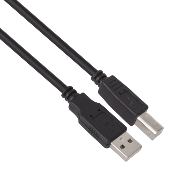 VCom Кабел USB 2.0 AM / BM Black - CU201-B-2.5m