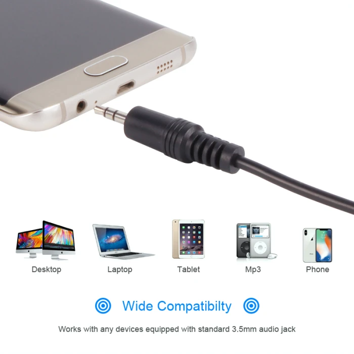 VCom Аудио 3.5mm TRS - 1.0 m