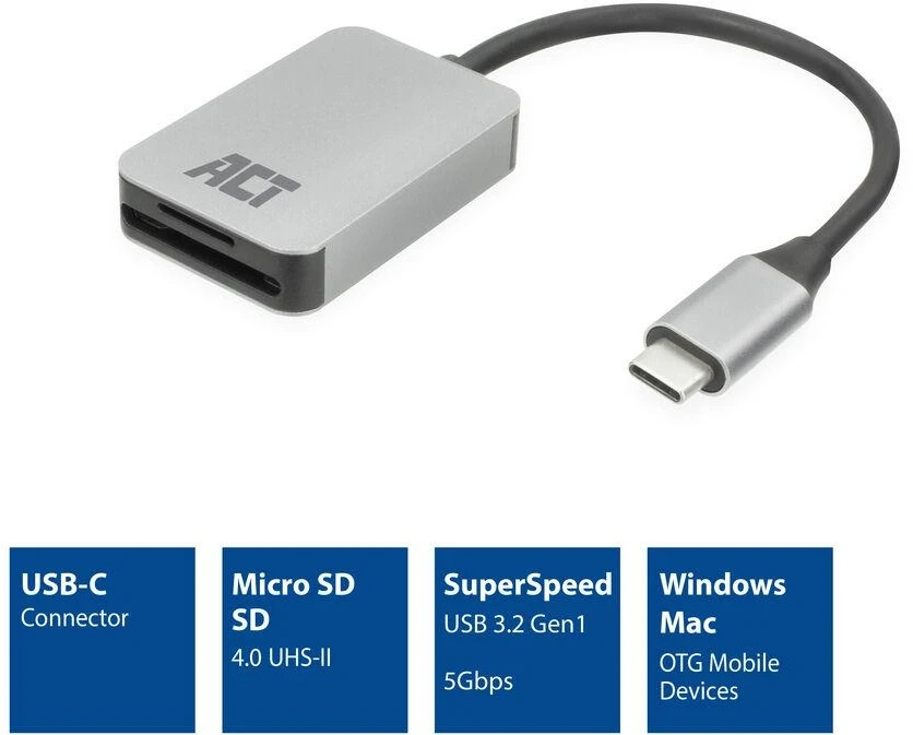 ACT AC7056 USB-C card reader