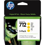 HP 712 Ink Cartridge 3-Pack - Yellow