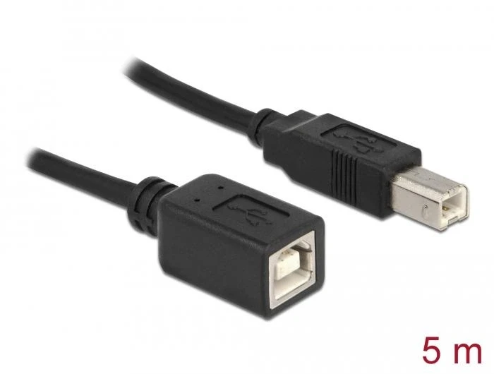 Delock USB-B мъжко > женско 5m