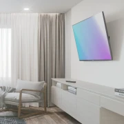 Метална стойка за TV Hama TILT, 165 см (65"), черна