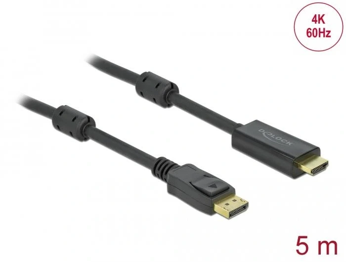 Delock DisplayPort > HDMI 4K 60Hz 5.0m