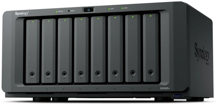 Мрежов сторидж Synology DS1825+, за 8 диска, AMD Ryzen V1500B - 4 Cores