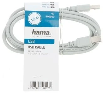 HAMA USB-A > USB-B 2.0 - 1.5m