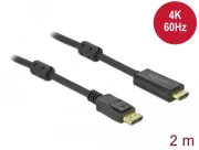 Delock DisplayPort > HDMI 4K - 2.0m