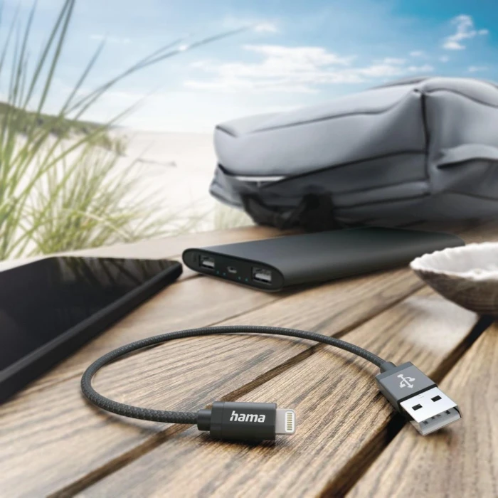 HAMA USB-A - Lightning 0.2м черен