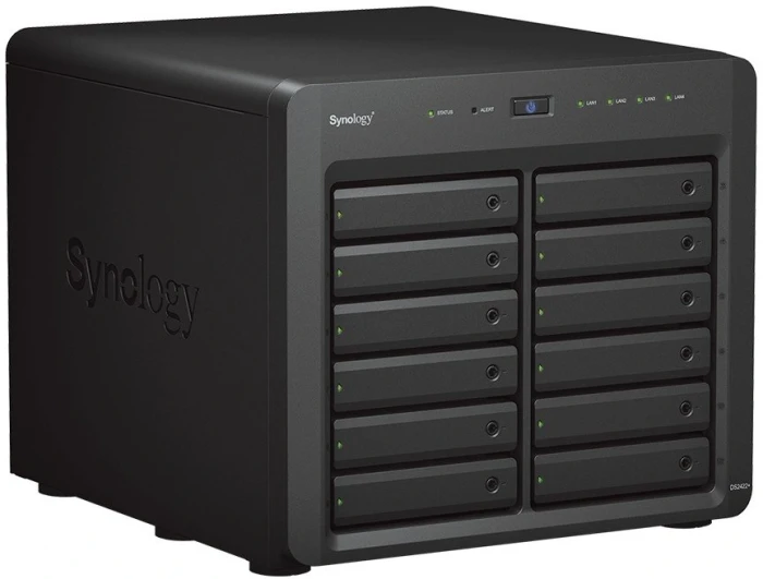 Мрежов сторидж Synology DS2422+, за 12 диска, AMD Ryzen V1500B - 4 Cores