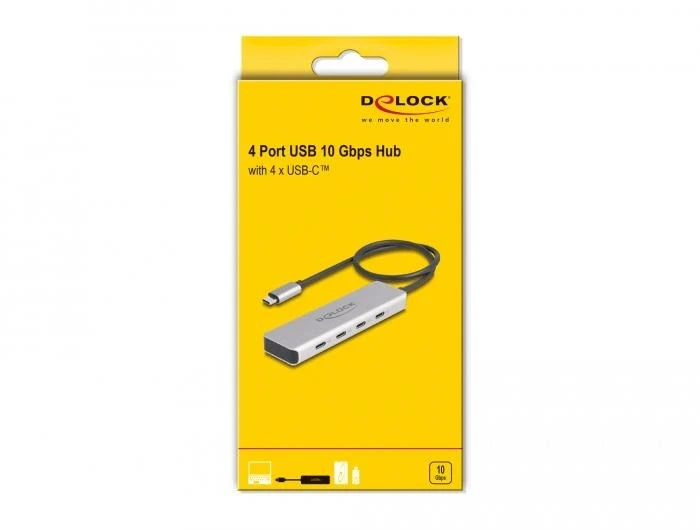 Delock 64231 USB-C > 4 x USB-C 10Gbps