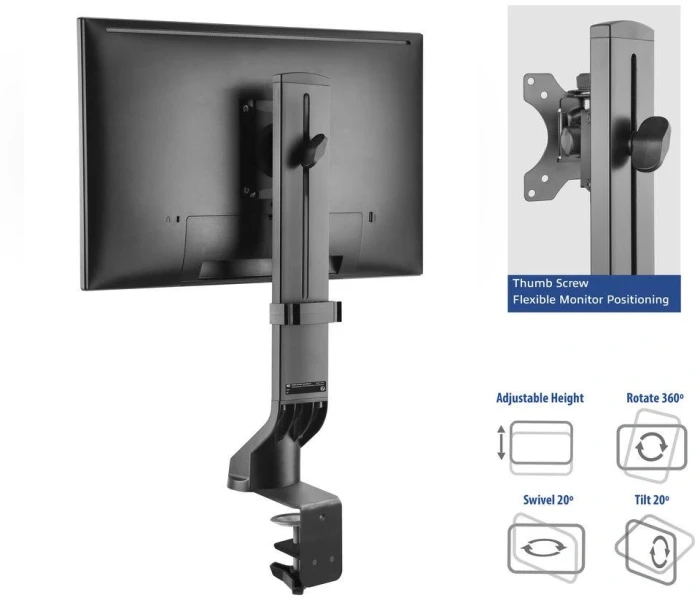 ACT Стойка за монитор до 32" с регулиране на височината